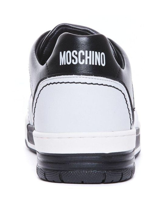 Moschino White Streetball Sneakers for men