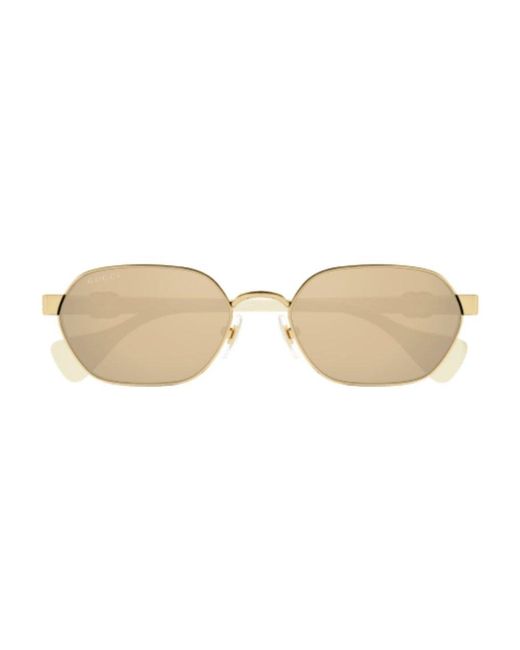 Gucci Brown Round Frame Sunglasses
