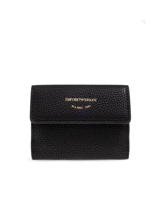 Emporio Armani Black Wallet With Logo,