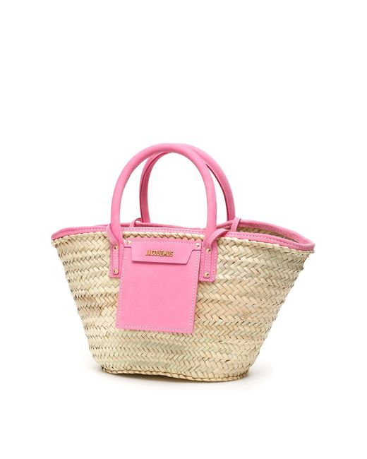 Jacquemus Le Panier Soleil Basket Bag in Pink | Lyst