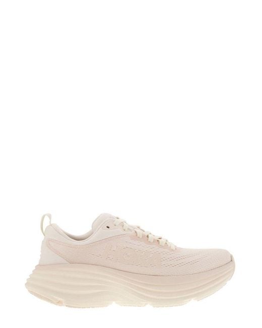 Hoka One One Natural Bondi 8 Lace-Up Sneakers