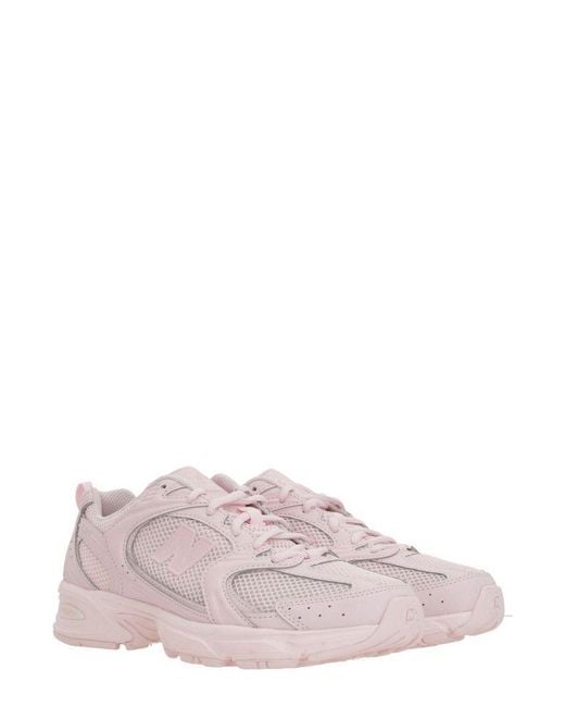 New Balance Pink Tier 3 Synthetic Mesh Sneakers By