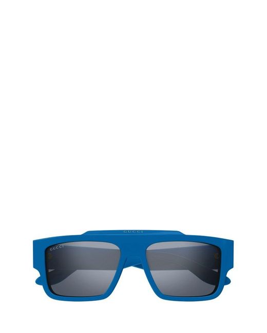 Mens blue top gucci sunglasses