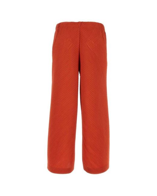 Homme Plissé Issey Miyake Red Homme Plisse' Issey Miyake Pants for men