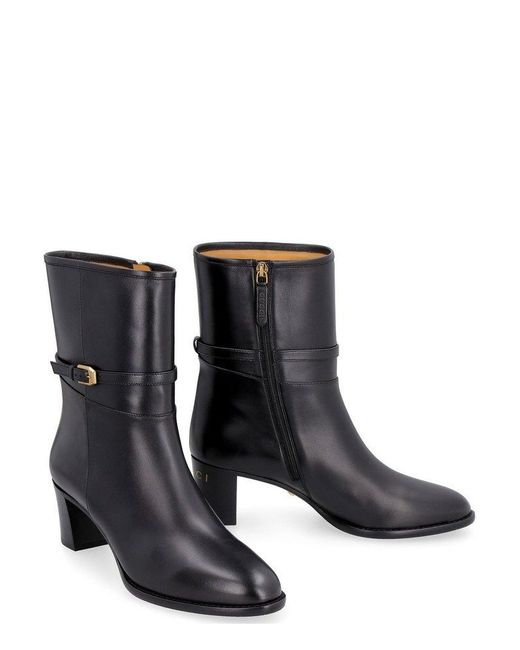 Gucci Black GG Zipped Ankle Boots