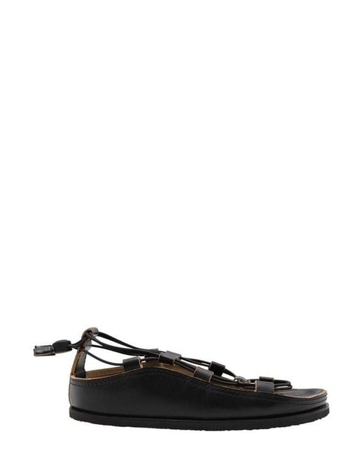 Lemaire Black Strappy Sandals