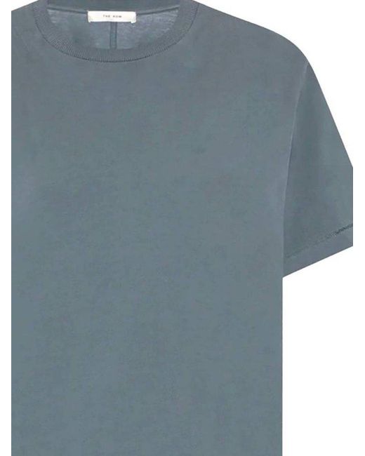 The Row Blue Florie Top In Cotton