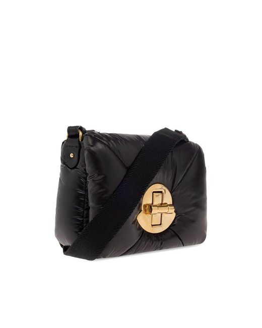 Moncler Black 'puf Mini' Shoulder Bag,