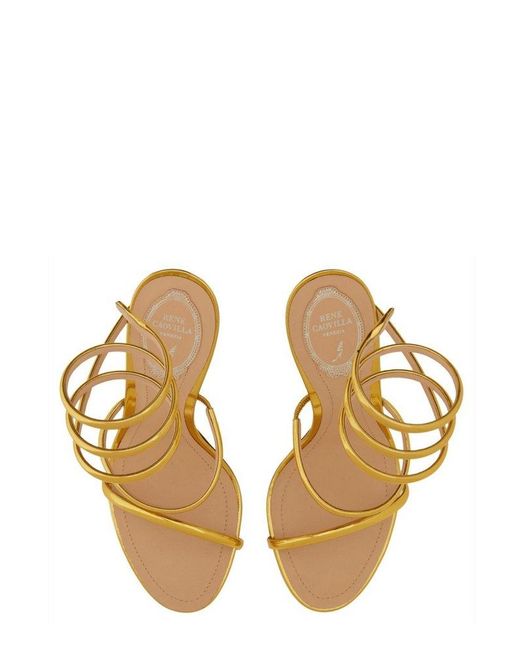 Rene Caovilla Metallic Sandals