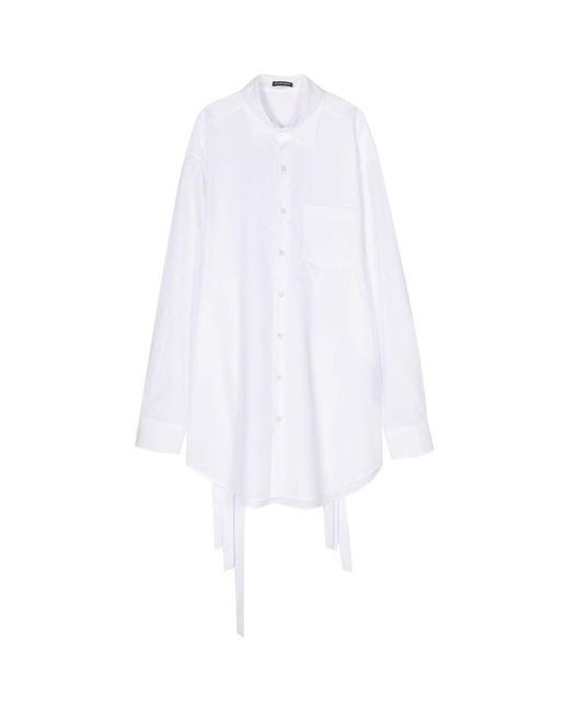 Ann Demeulemeester White Buttoned Shirt