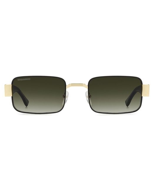 DSquared² Green Rectangle Frame Sunglasses for men