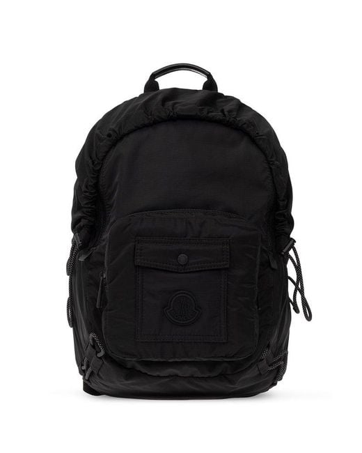 Moncler Black 'makaio' Backpack With Logo for men