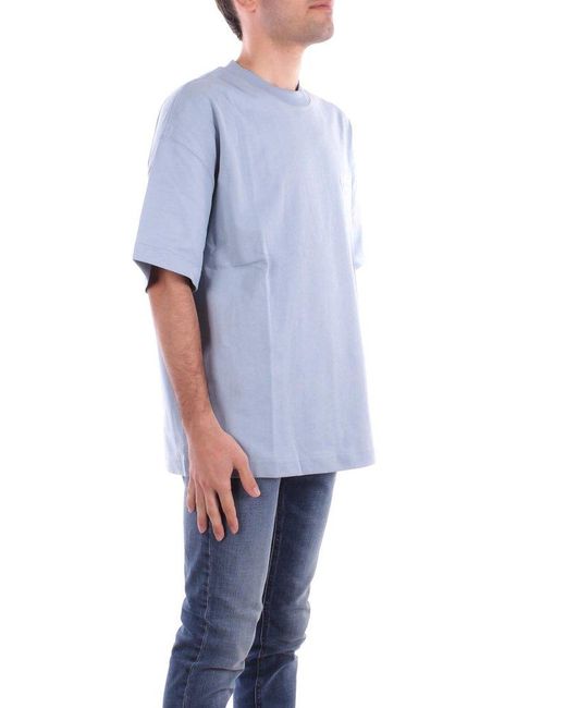 Carhartt Blue S/S Signature Script T-Shirt for men