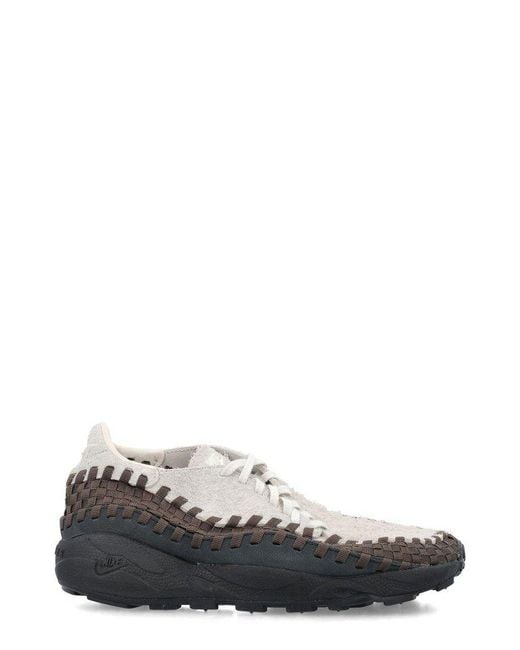 Nike White Air Footscape Woven Round Toe Sneakers