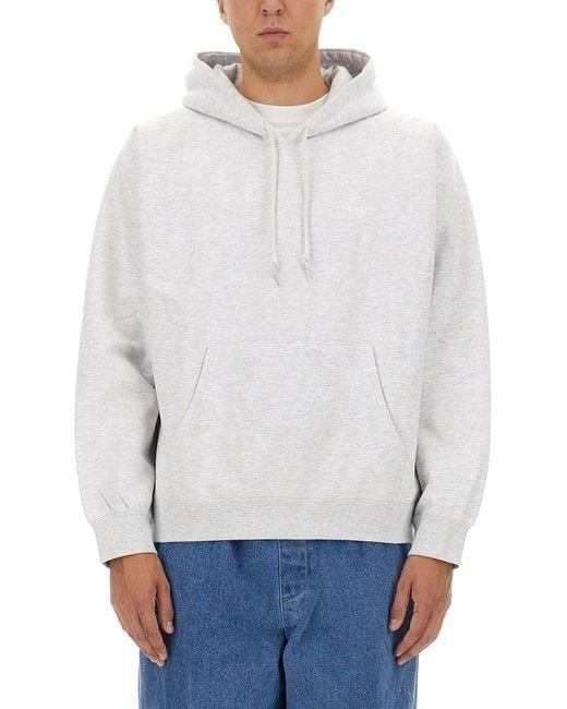 Obey White Classic Pullover Sweater for men