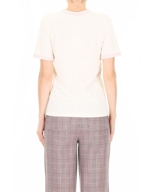 Ganni boss Lady T shirt in White Lyst Canada