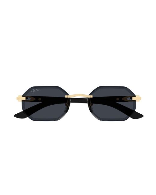 Cartier Multicolor Geometric Frame Sunglasses for men