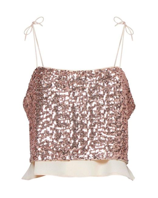 Baum und Pferdgarten Pink Sequin Camisole Top