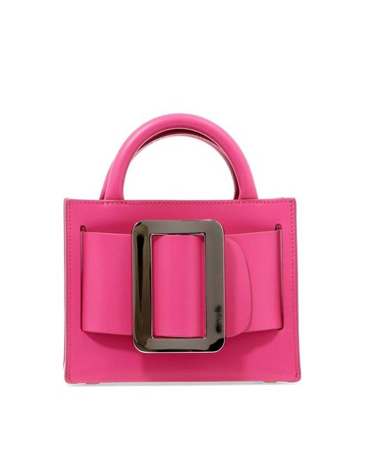 Boyy Leather Bobby 18 Buckled Tote Bag in Pink Lyst