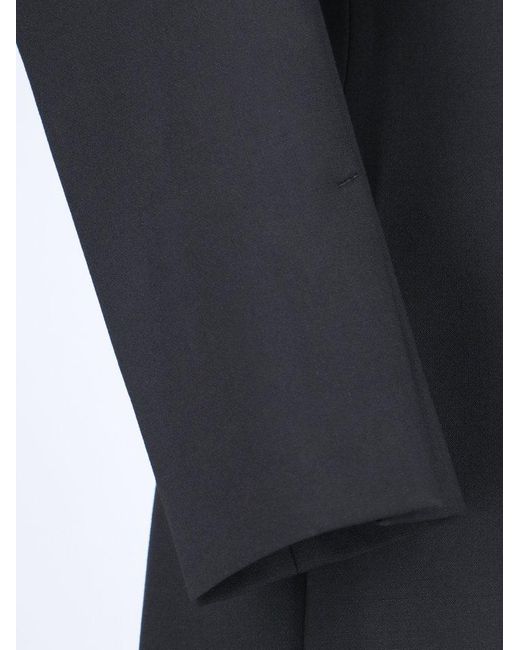 Ferragamo Black Zipped Fitted Waist Jacket