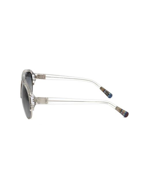 Linda Farrow Black X Kris Van Assche Aviator Frame Sunglasses for men