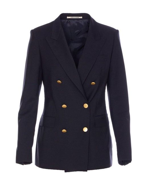 Tagliatore Blue Double-Breasted Tailored Jacket