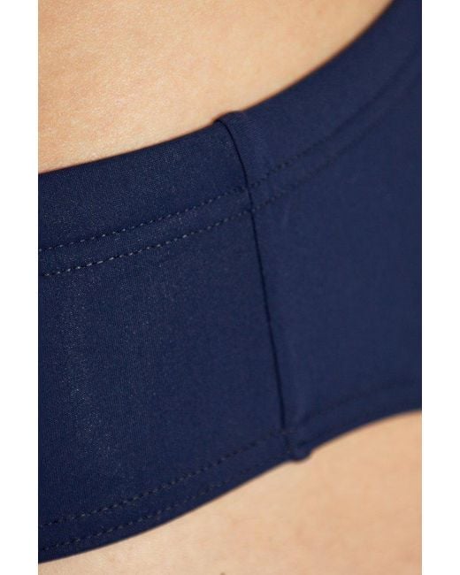 DSquared² Blue Logo Printed Swim Briefs for men