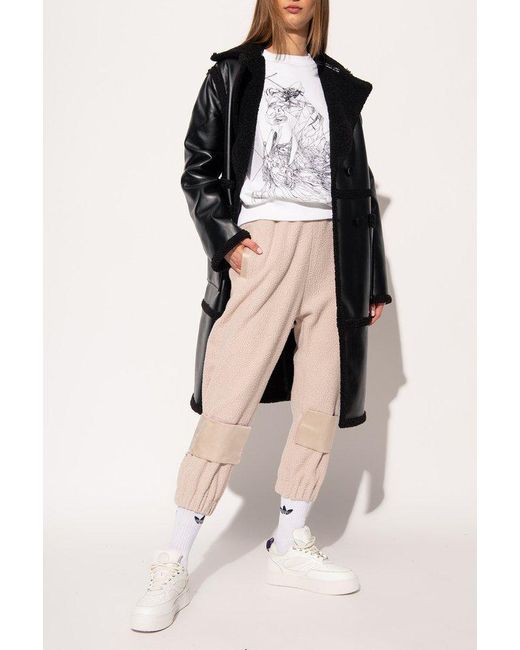 Undercover White Textured Relaxed Fit Pants