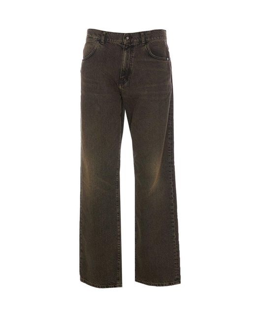 AMISH Black Jeans Classic Fit for men