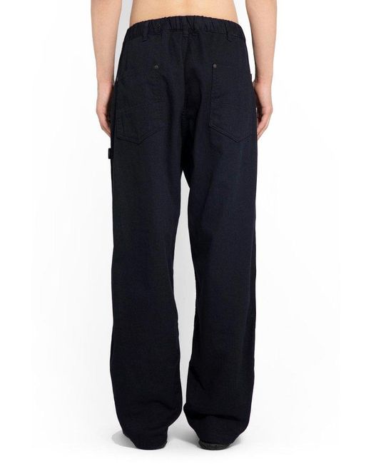 Yohji Yamamoto Blue U-w Wide-leg Carpenter Pants for men