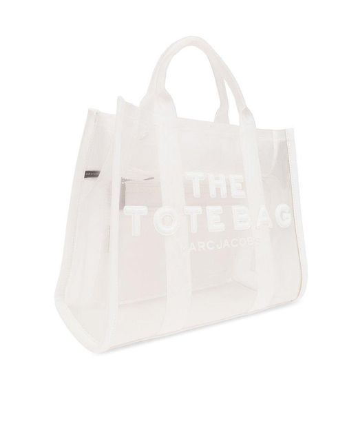 Marc Jacobs White The Mesh Medium Tote Bag