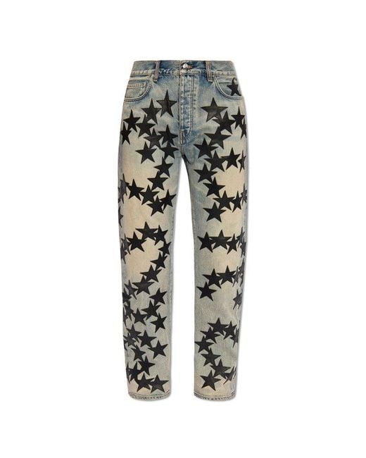 Amiri Blue Patched Jeans, for men