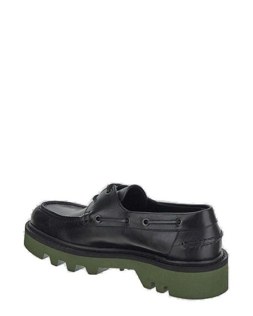 Dries Van Noten Gray Two-toned Platform Loafers for men