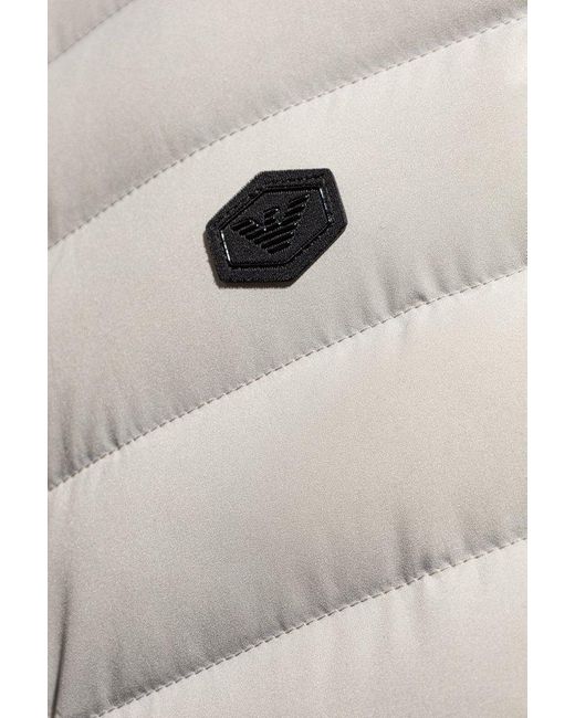 Emporio Armani Gray Insulated Vest for men