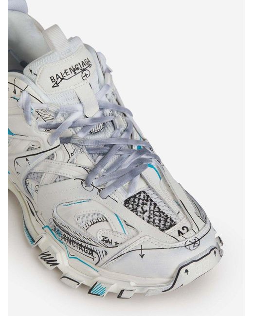 Balenciaga White Sneakers Track Graffiti for men