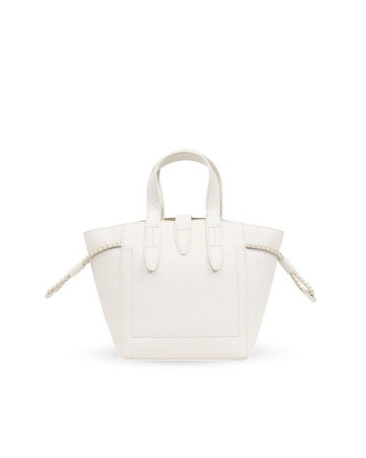 Furla White 'net Mini' Shoulder Bag,