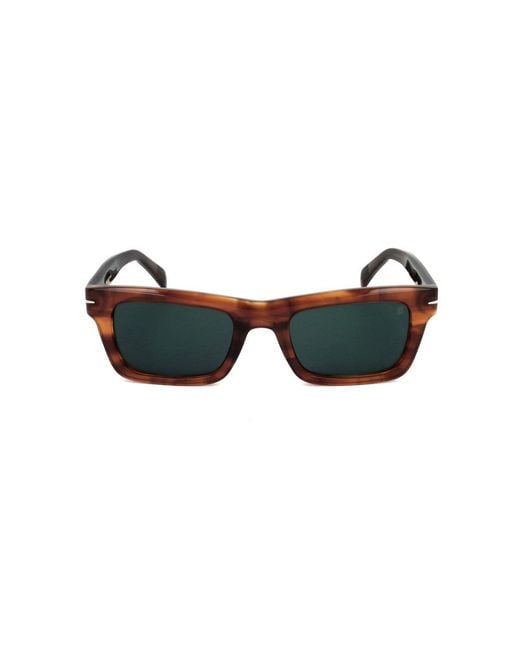 David Beckham Black Square Frame Full Rim Sunglasses for men