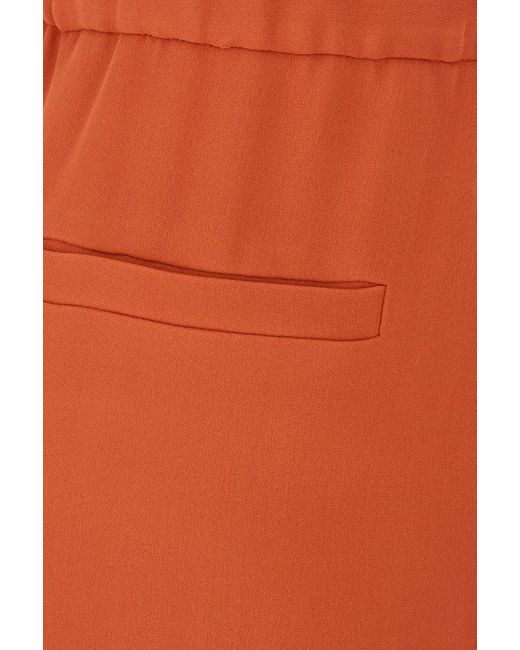 Valentino Orange High Waist Wide Leg Trousers