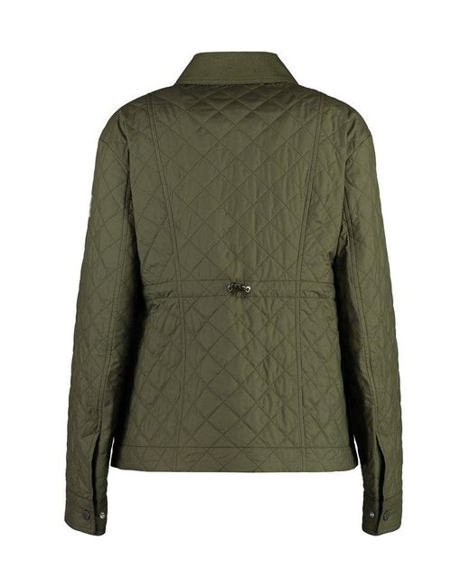 Moncler Green Galene Techno Fabric Jacket