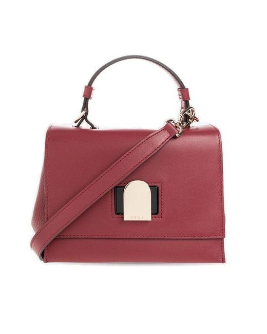 Furla Emma Small Tote Bag in Red | Lyst