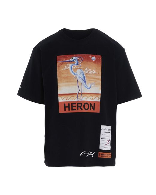 Heron Preston Black Kenny Scharf Heron S/s T-shirt for men