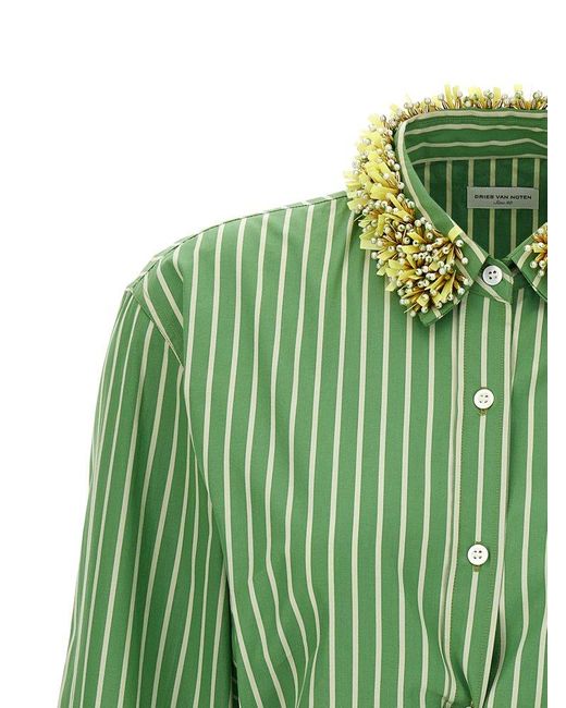 Dries Van Noten Green 'Calbero' Shirt