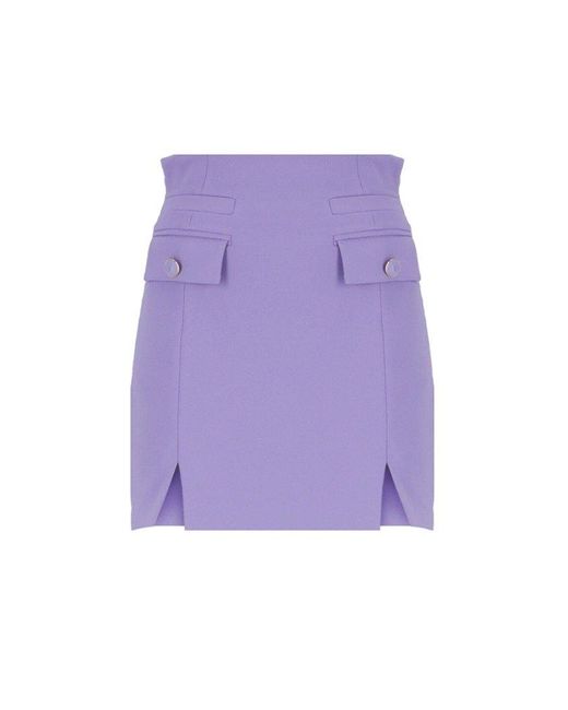 Elisabetta Franchi Purple Mini Skirt