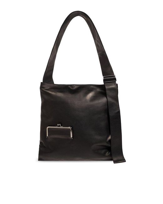 Discord Yohji Yamamoto Black Pocket Embellished Clasp Shoulder Bag for men