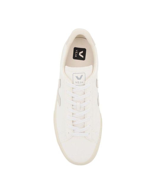 Veja White Campo Lace-up Sneakers for men