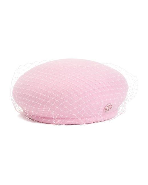 Maison Michel Pink New Bonnie Wool Felt Hat