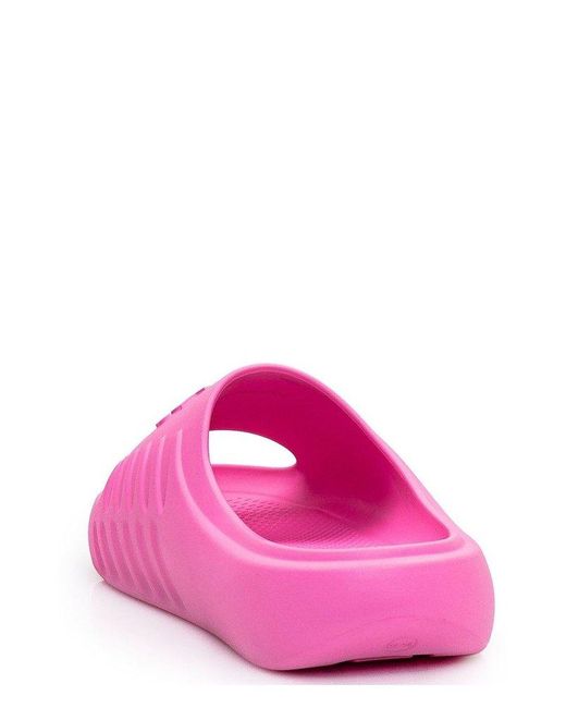 DSquared² Pink Canadian Leaf Slip-On Slides