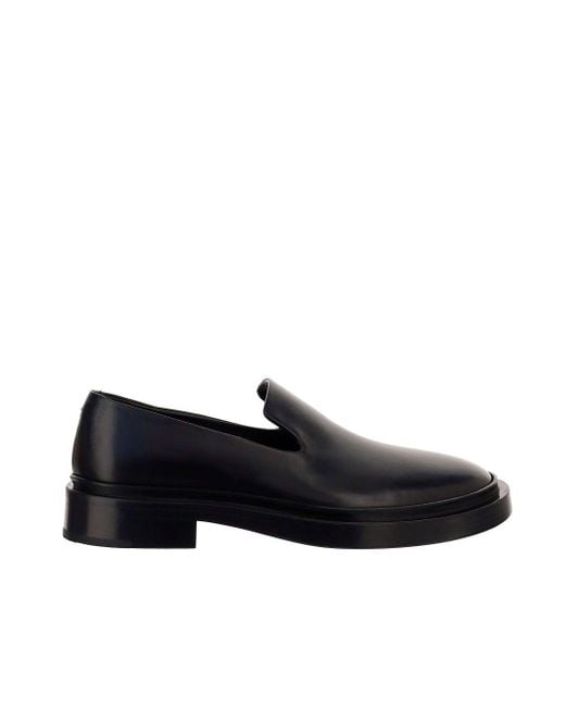 Jil Sander Black Round-toe Loafers for men