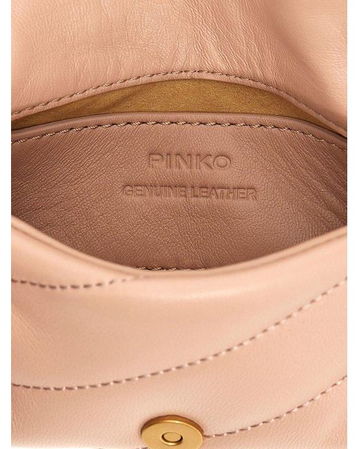 Pinko Natural 'Love Micro Puff' Crossbody Bag