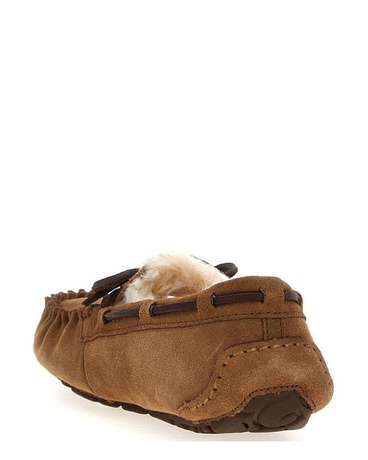 Ugg Brown Dakota Lace-Up Slippers